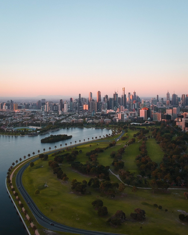 Sunset in Melbourne Australia 