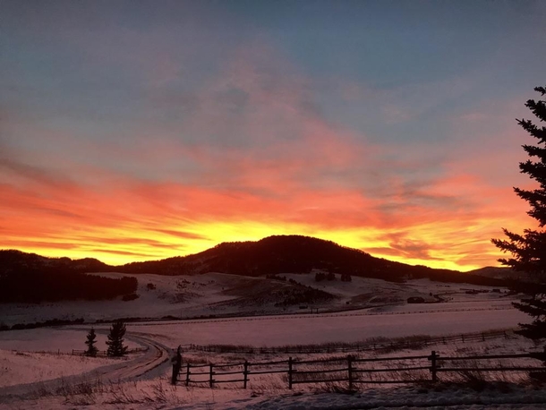 Sunset in Montana