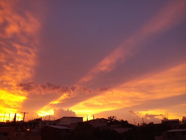 Sunset In My Village Nogales Mexico July  