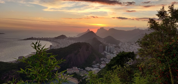 Sunset in Rio de Janeiro is so beautiful