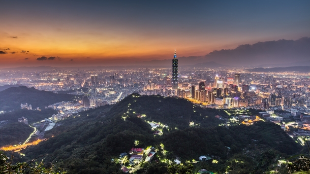 Sunset in Taipei 