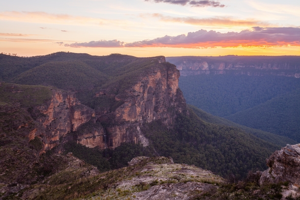 Sunset in the Blue Mountains Australia 