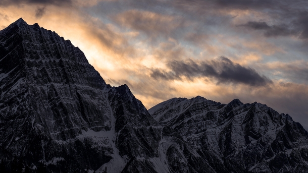 Sunset in the Canadian Rockies - Jasper National Park CA 