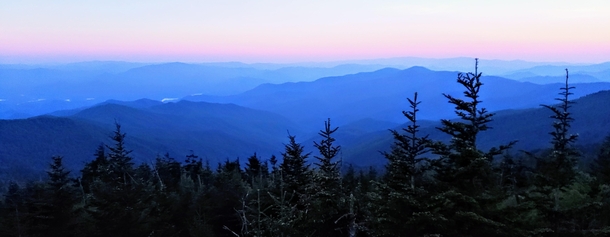 Sunset in the Great Smoky Mountains So thats why they got their name 
