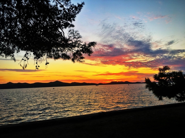 Sunset in Zadar  Croatia 