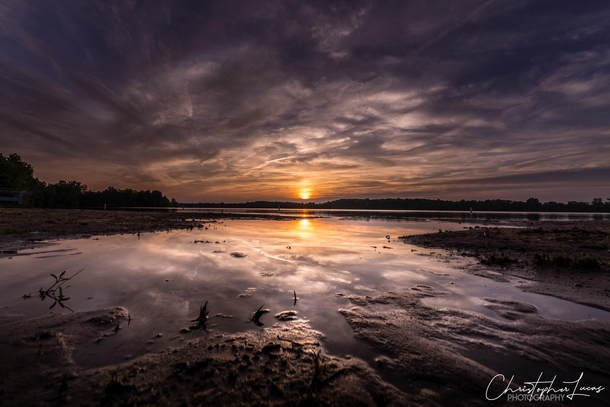 Sunset on Lake Hudson Michigan 