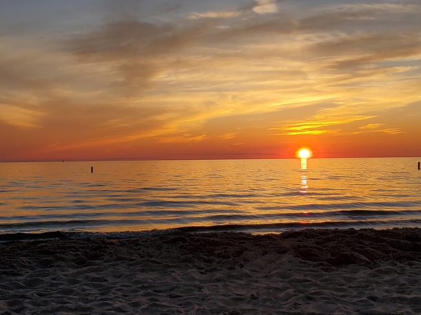 Sunset on Lake Michigan Ludington MI 
