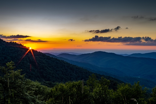 Sunset on Roan Mountain Tennessee 