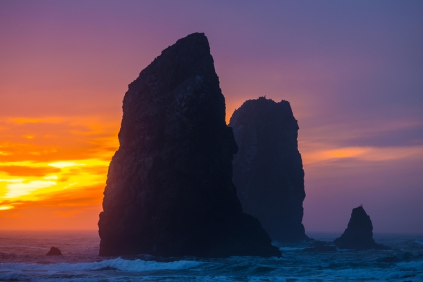 Sunset on the Oregon Coast 