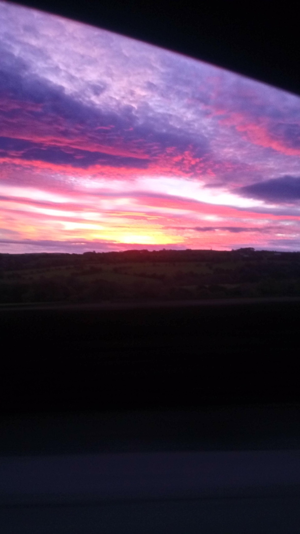 Sunset over Bacup uk