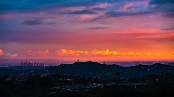 Sunset over LA