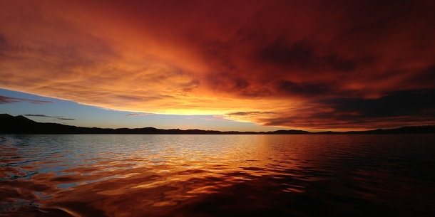 Sunset over Lake Tahoe CA 
