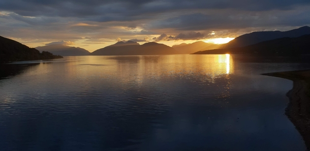 Sunset over Loch Linnhe Scotland   x 