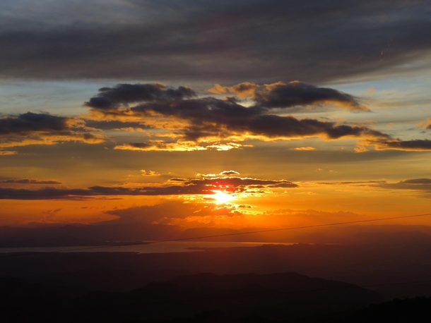 Sunset over Monteverde Costa Rica 