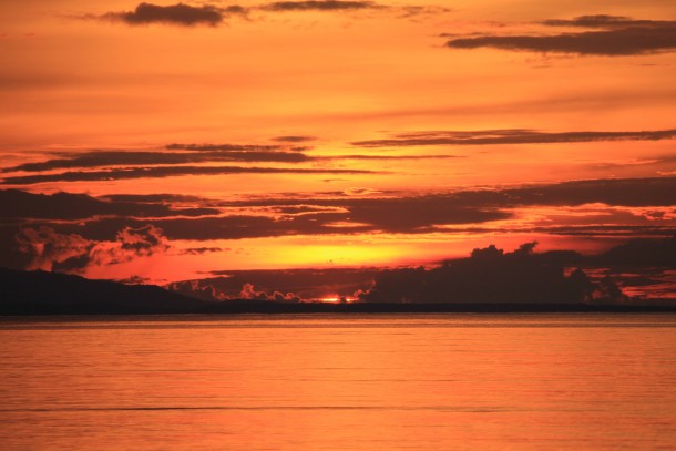 Sunset over Moyo Island 
