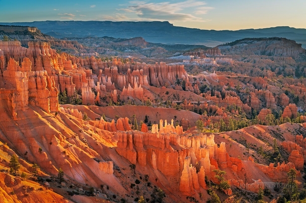 Sunset Point at sunrise Bryce Canyon National Park Utah  Tech info in comments