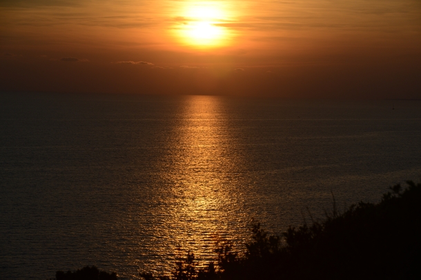 Sunset showing how magnificent and vast oceans are Some Balearic Island 