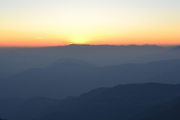 Sunset Sikkim India 