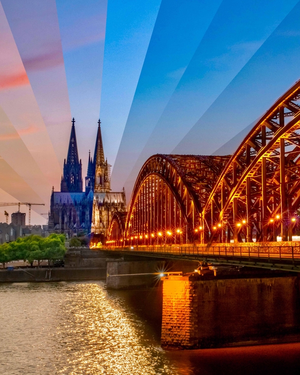 Sunset time-lapse photo I shot in Cologne Germany last week