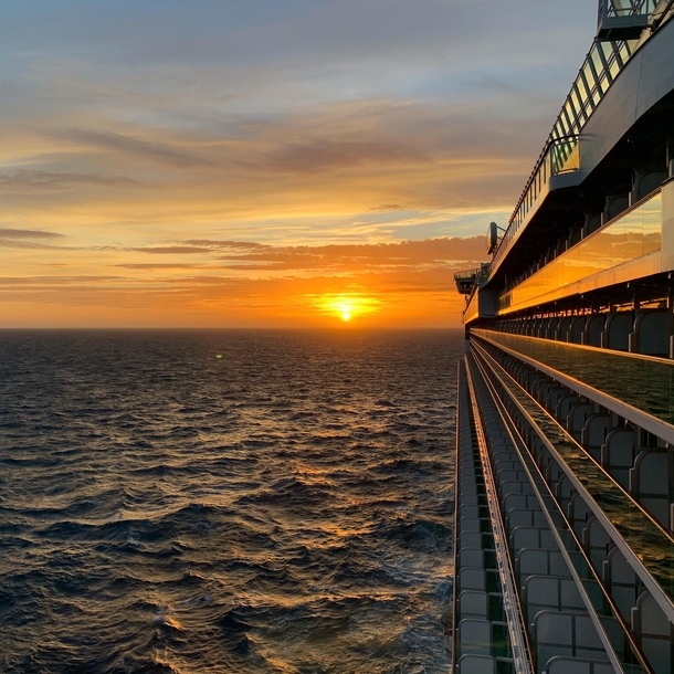Sunsets at sea are alright sometimes