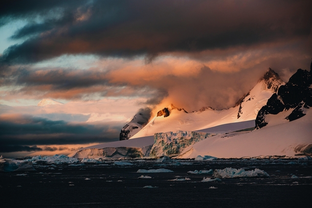 Sunsets at the bottom of the world From the Antarctic Peninsula  by danielbenjaminphoto on IG