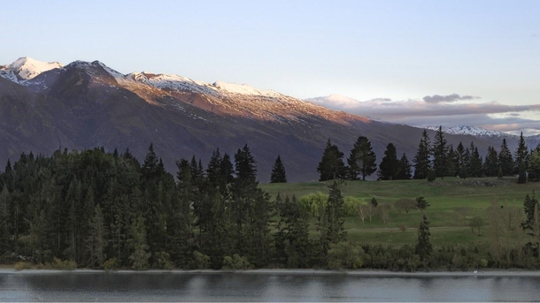 Sunsets on a hill in Queenstown NZ 