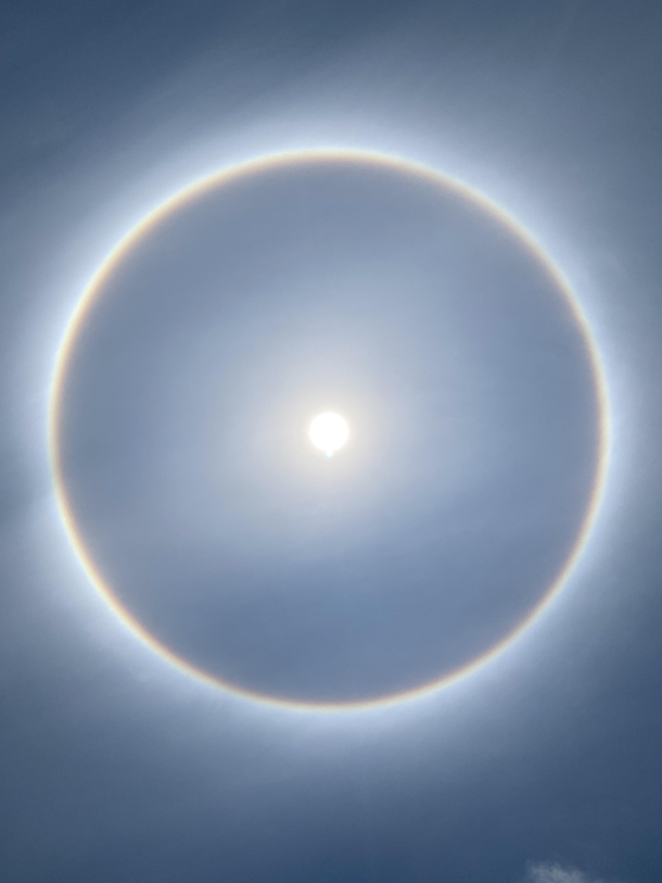Super HALO today in Hyderabad India