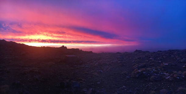 Supernova sunset - Base of Mt Ruapehu New Zealand 