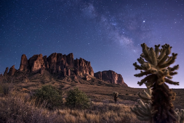 Superstition Mountains AZ Milky Way 