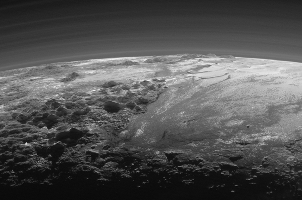 Surface shot of Pluto