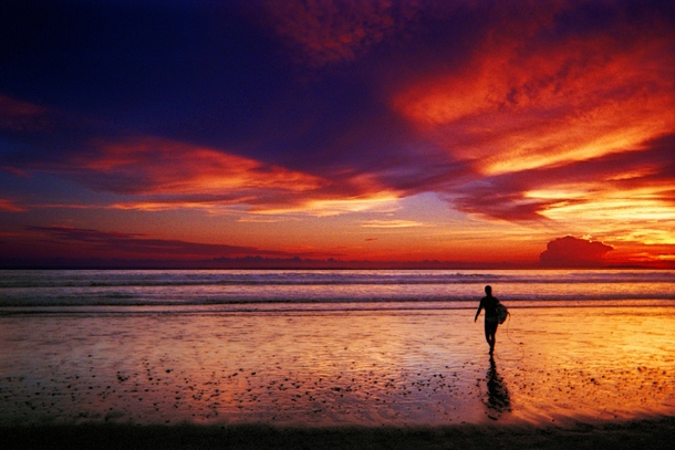 Surfgirl at Sunset