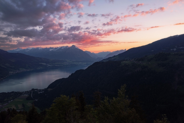 Switzerlands sunsets can get pretty insane 