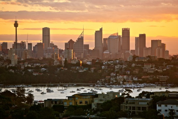 Sydney at sunset Australia 