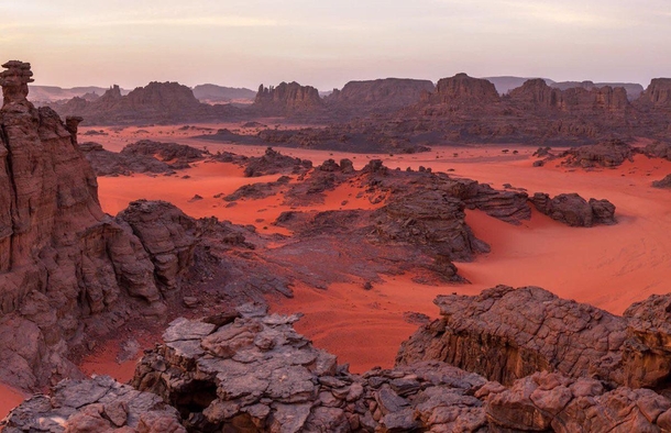 Tadrart Rouge from the south of Algeria This is the closest place you can find on Earth that kinda looks like Mars