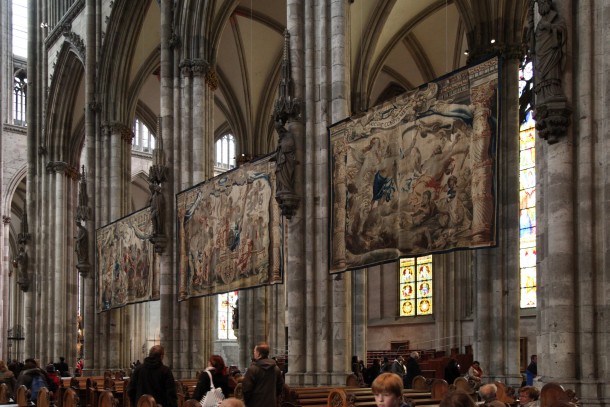 Tapestries in Cologne Cathedral Germany 