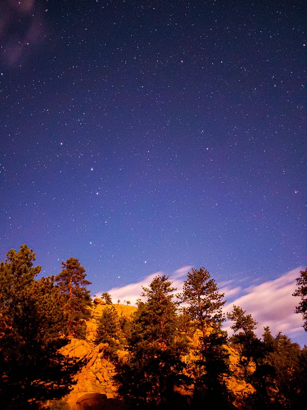 Tarryall Colorado after dark 