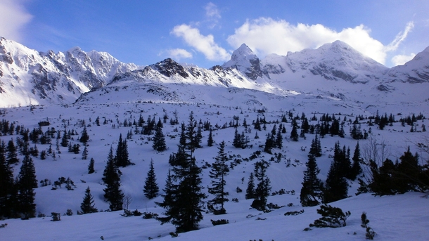 Tatra Mountains in winter Poland 
