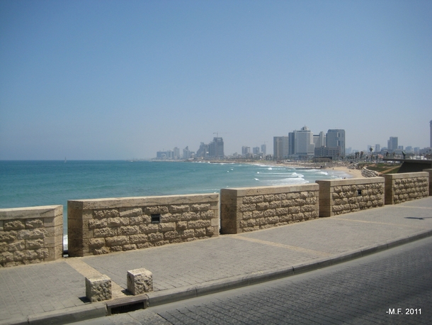 Tel Aviv and the Mediterranean coastline Israel 