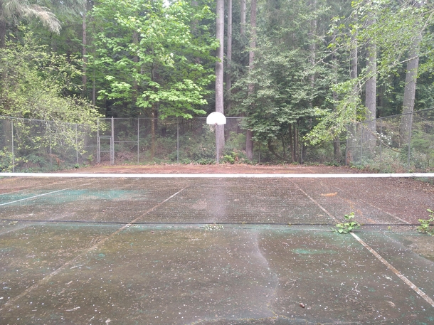 Tennis Court hasnt been resurfaced in  years