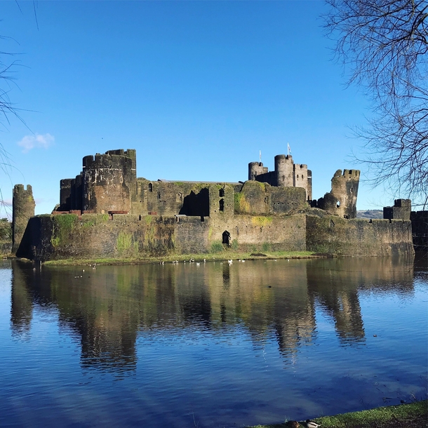 th Century Caerphilly Castle - The Biggest Castle In Wales x OC