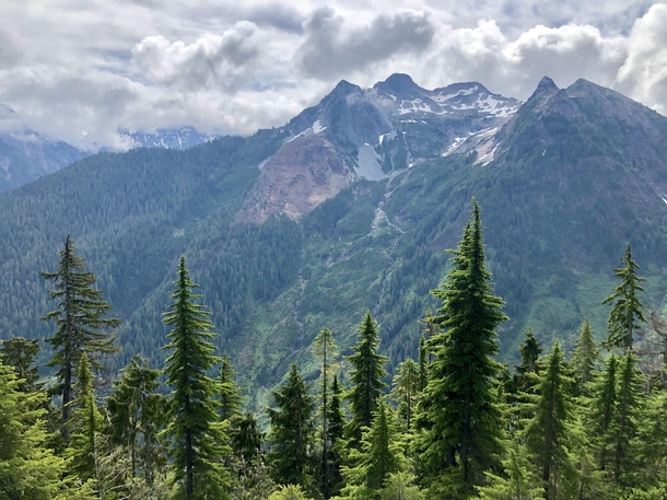 That rush when you finally get the view above the treeline North Cascades WA 