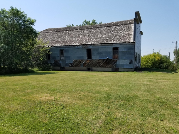 The abandoned dancehall that my grandparents met at Small Town ND 