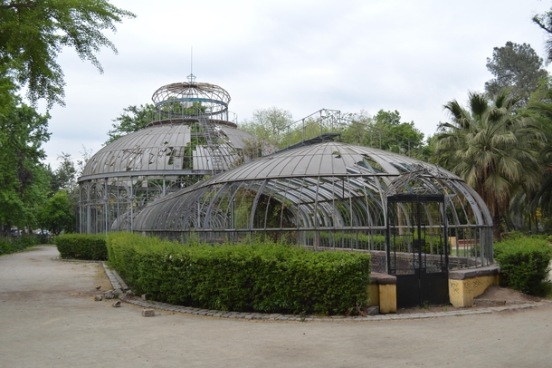 The abandoned Invernadero Greenhouse in the Parque Quinta Normal Santiago Chile  x