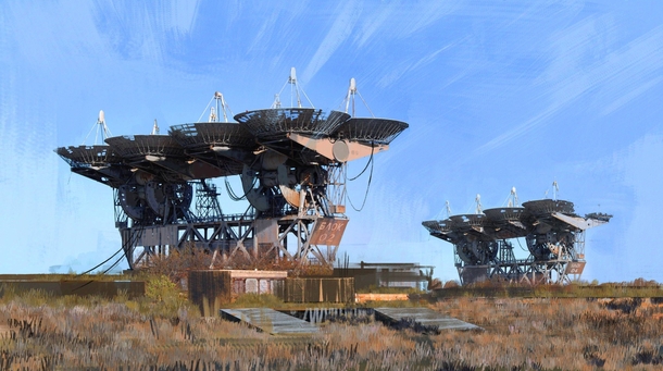 The abandoned Soviet deep space communications complex Pluton-M 