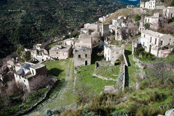 The abandoned Town of Gairo Vecchio Italy 