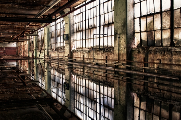 The abandoned Winchester Rifle factory in New Haven 