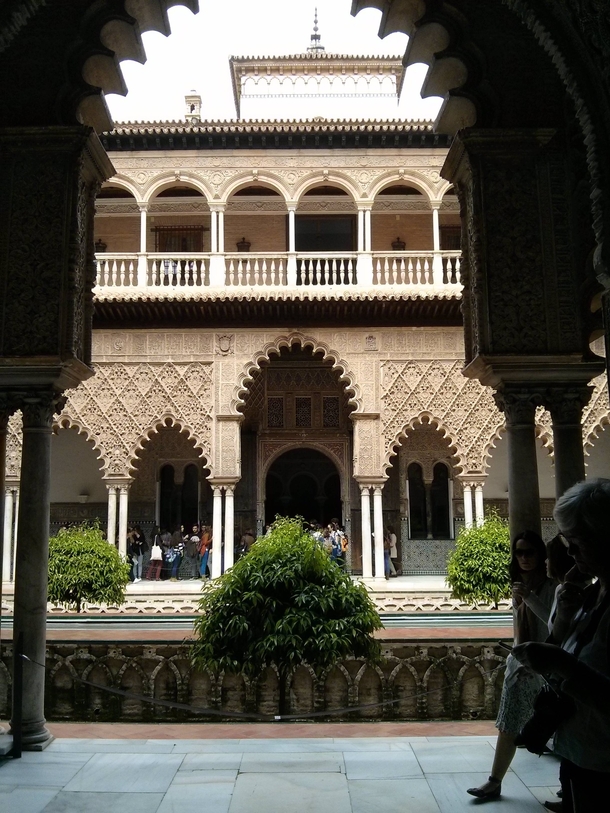 The Alczar of Seville one of the finest examples of Iberian Moorish architecture 