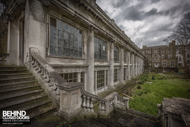 The art gallery of a grand abandoned house in London click link in comments to see inside 