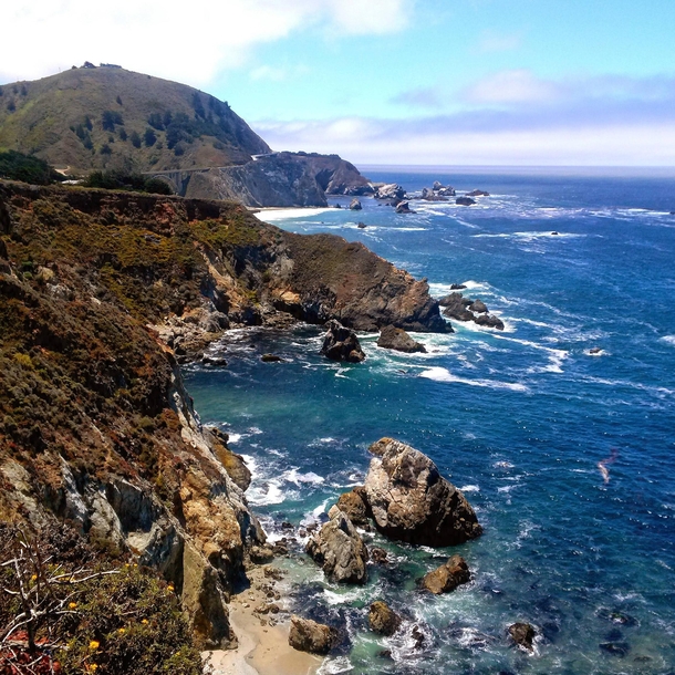 The beautiful amazing surreal California coast Big Sur CA 