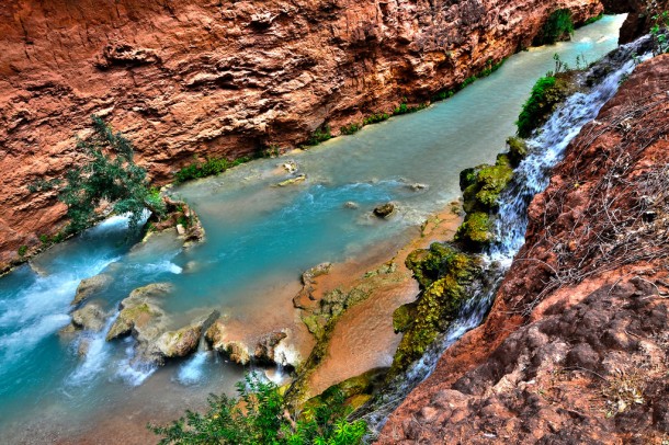 The beautiful blue water of Havasu Arizona 